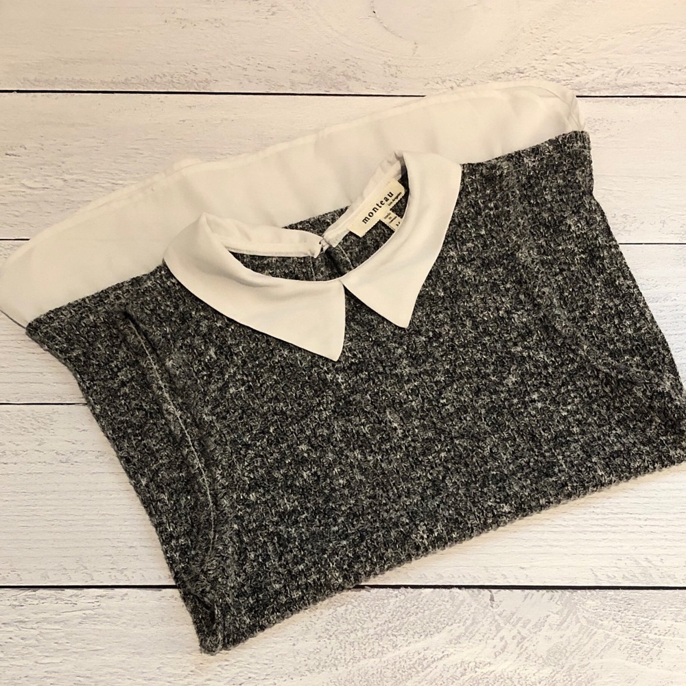 Monteau | Sweater Tank with Underlay